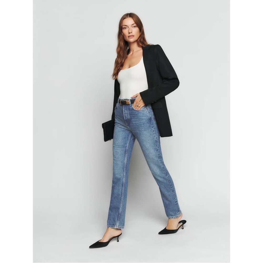 Reformation Cynthia High Rise Straight Jeans 25